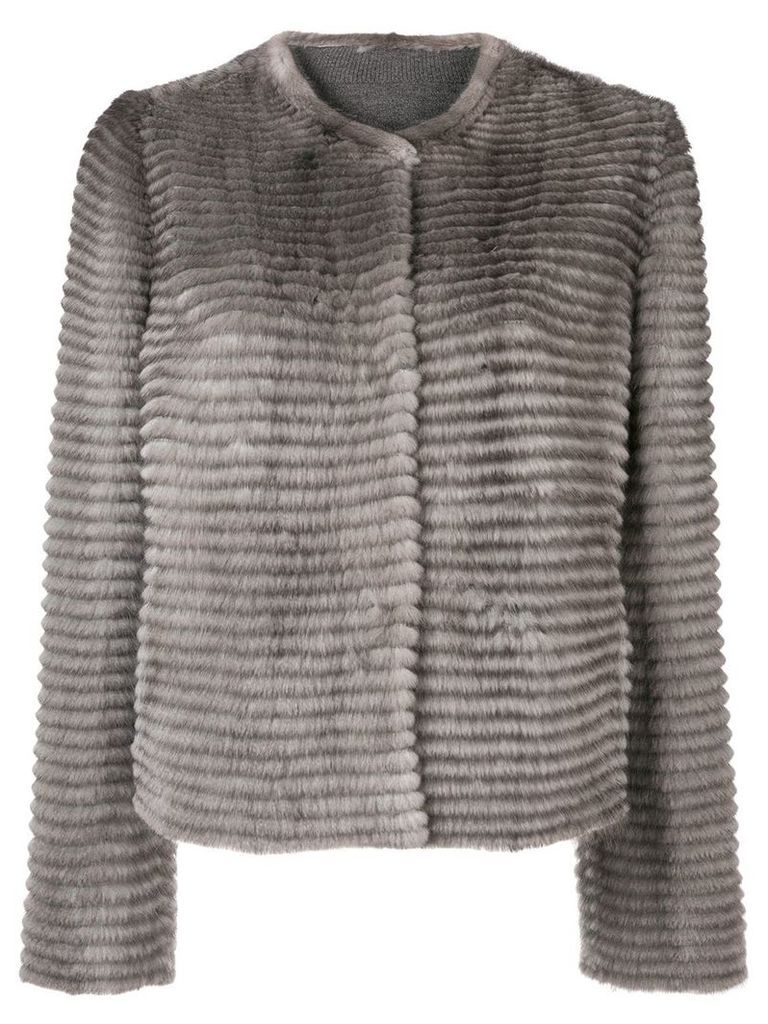 Liska mink fur jacket - Grey