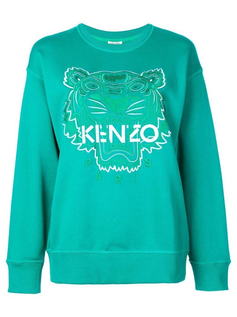 Kenzo Tiger embroidered sweatshirt - Green
