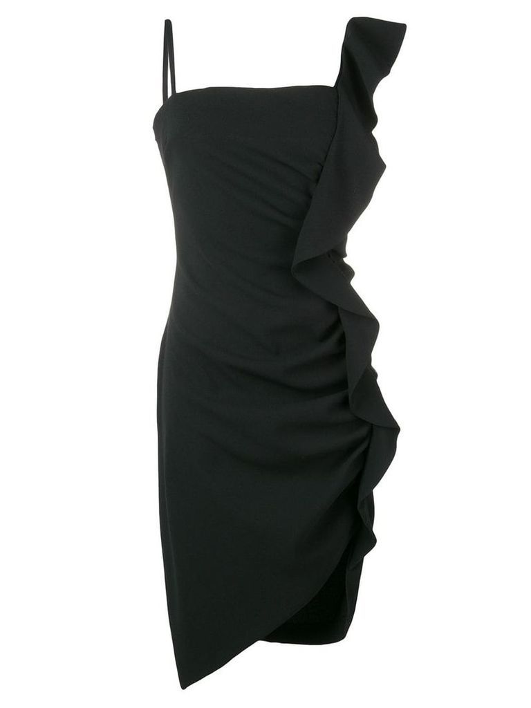 Pinko Anita ruffle fitted dress - Black