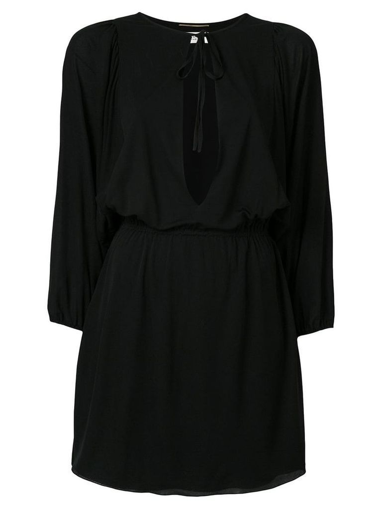 Saint Laurent key-hole mini dress - Black