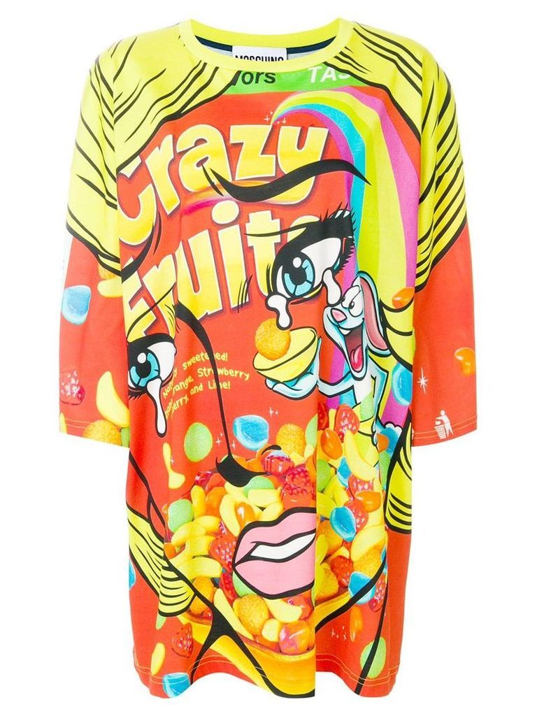 Moschino Crazy Fruit T-shirt dress - Multicolour