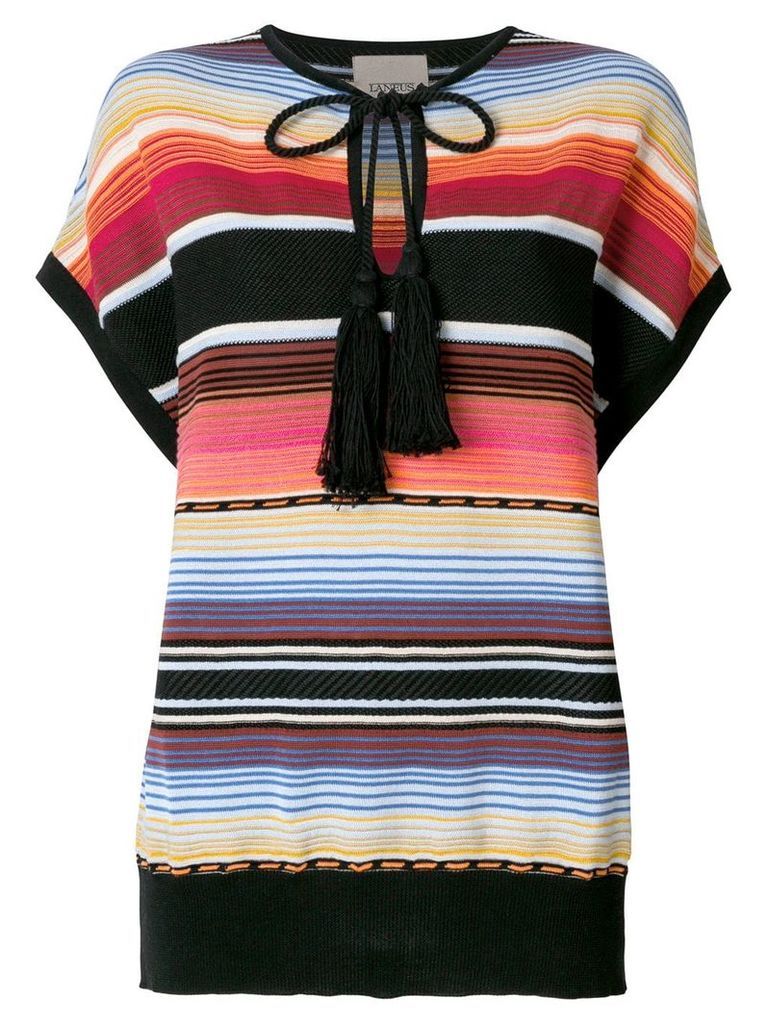Laneus Mexico striped T-shirt - Multicolour