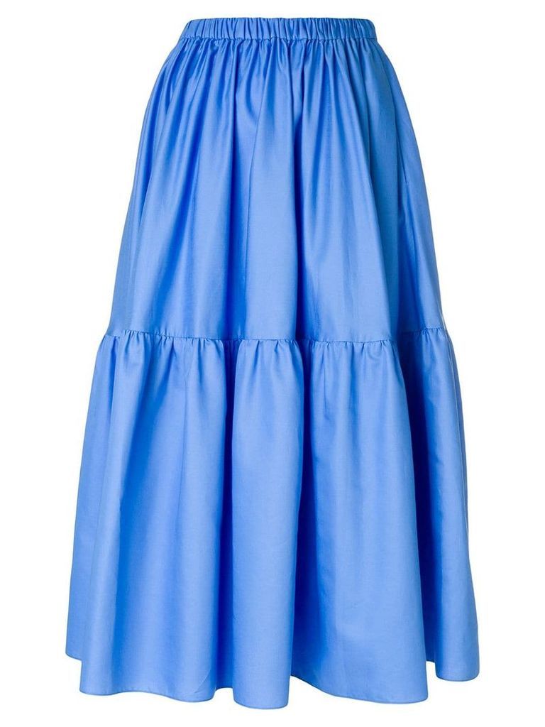 Stella McCartney elasticated waist midi skirt - Blue