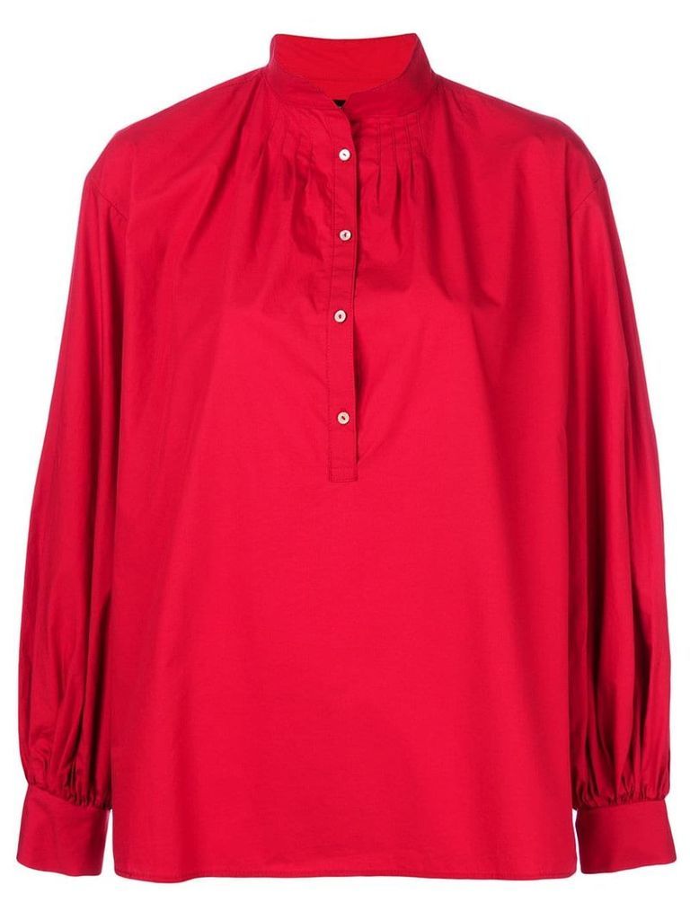 Nili Lotan Henley blouse - Red