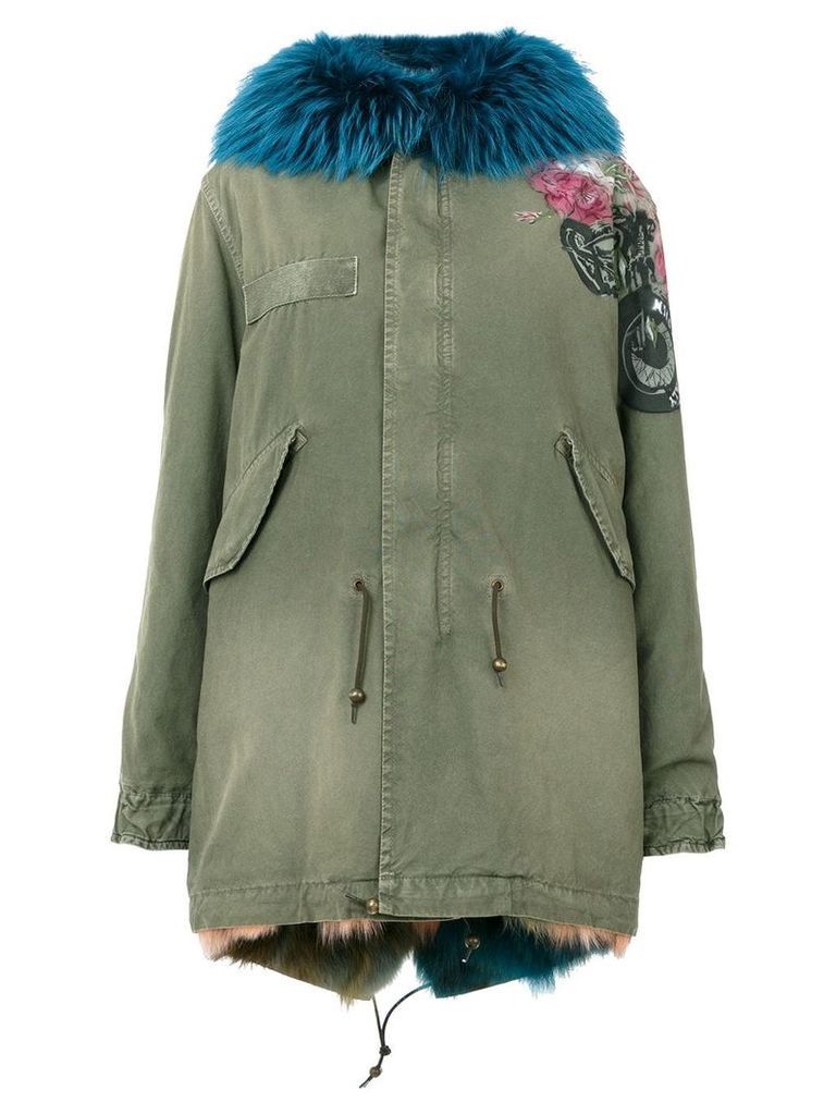 Mr & Mrs Italy embroidered parka jacket - Green