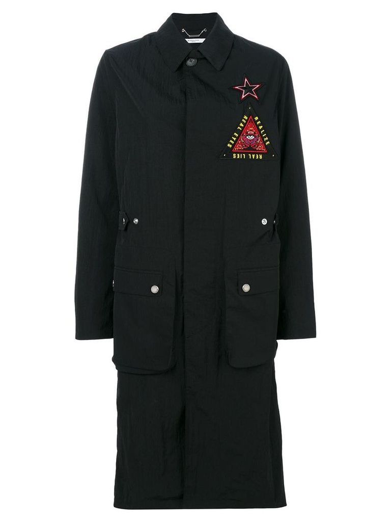 Givenchy military patch jacket - 001 BLACK/ RED