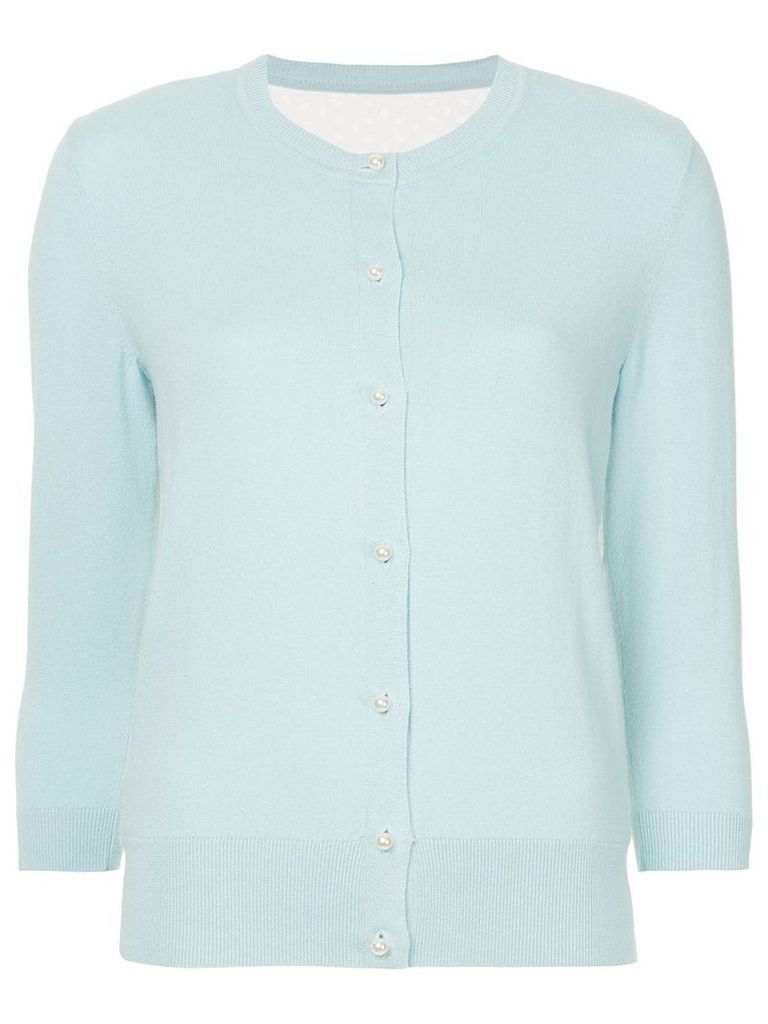 Onefifteen broderie anglaise panel cardigan - Blue