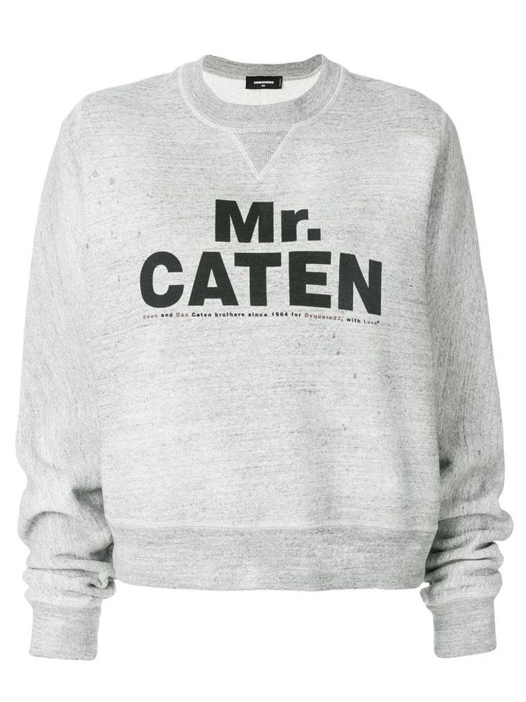 Dsquared2 Mr Caten print sweatshirt - Grey