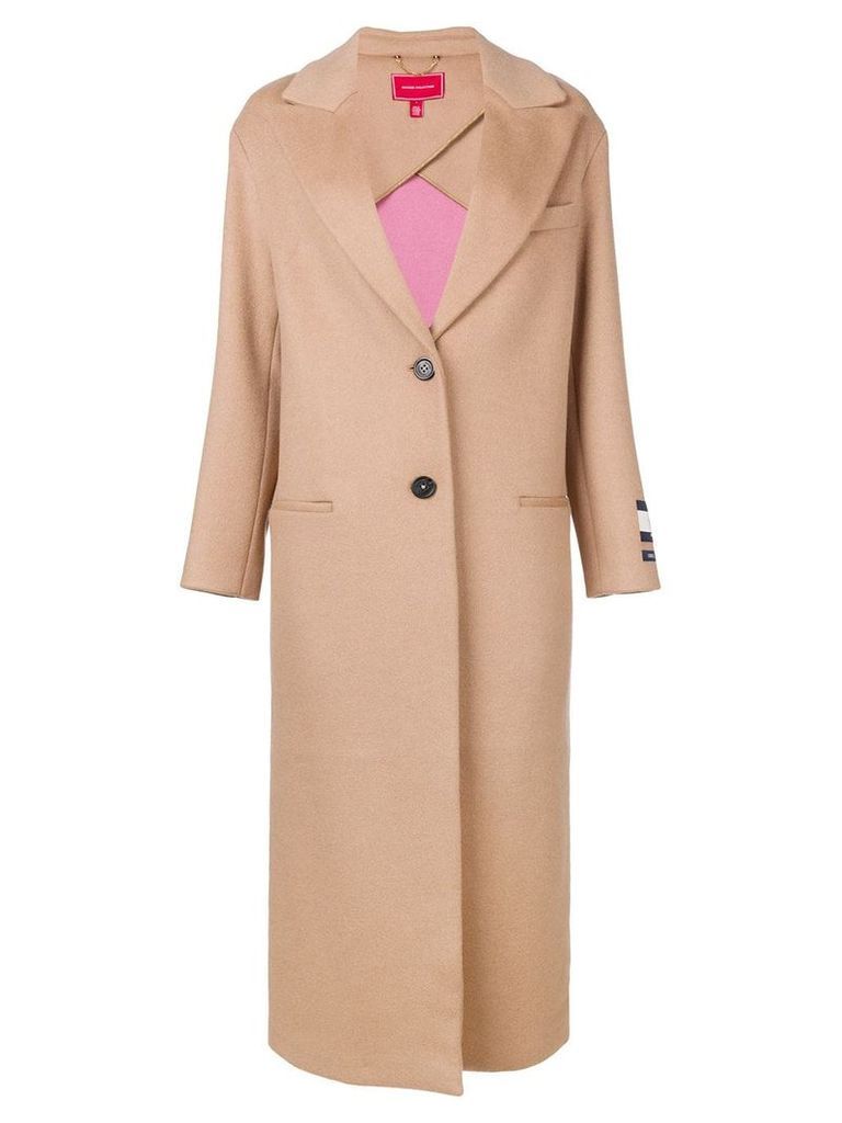 Hilfiger Collection oversized single-breasted coat - NEUTRALS