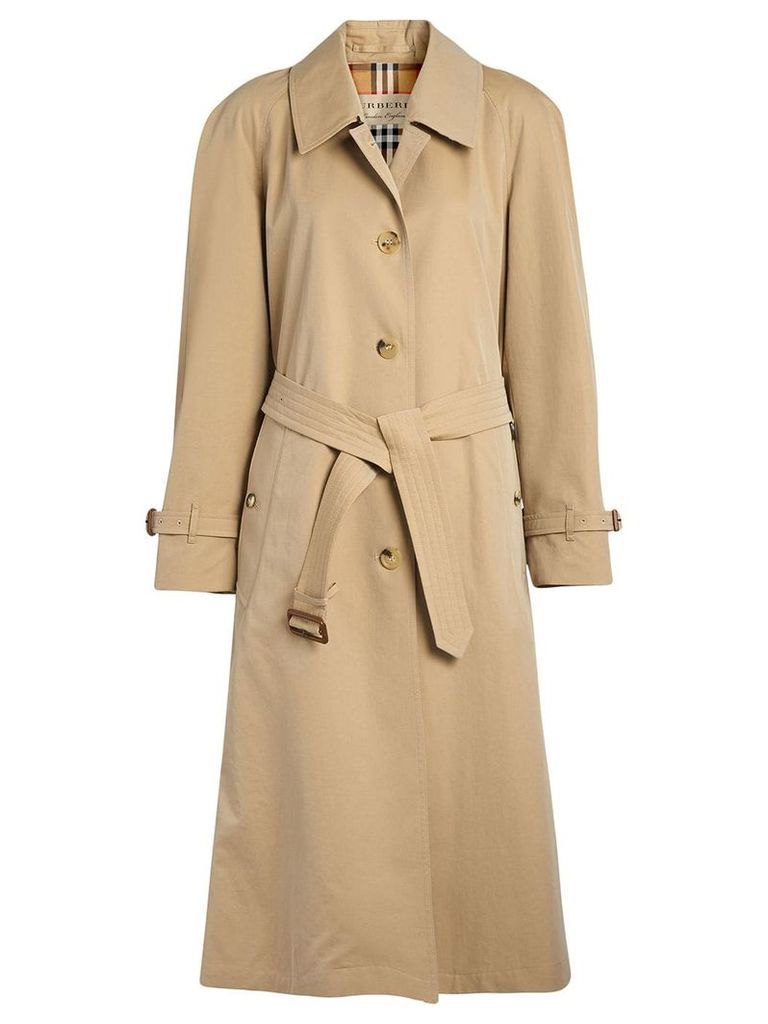 Burberry Tropical side-slit trench coat - NEUTRALS