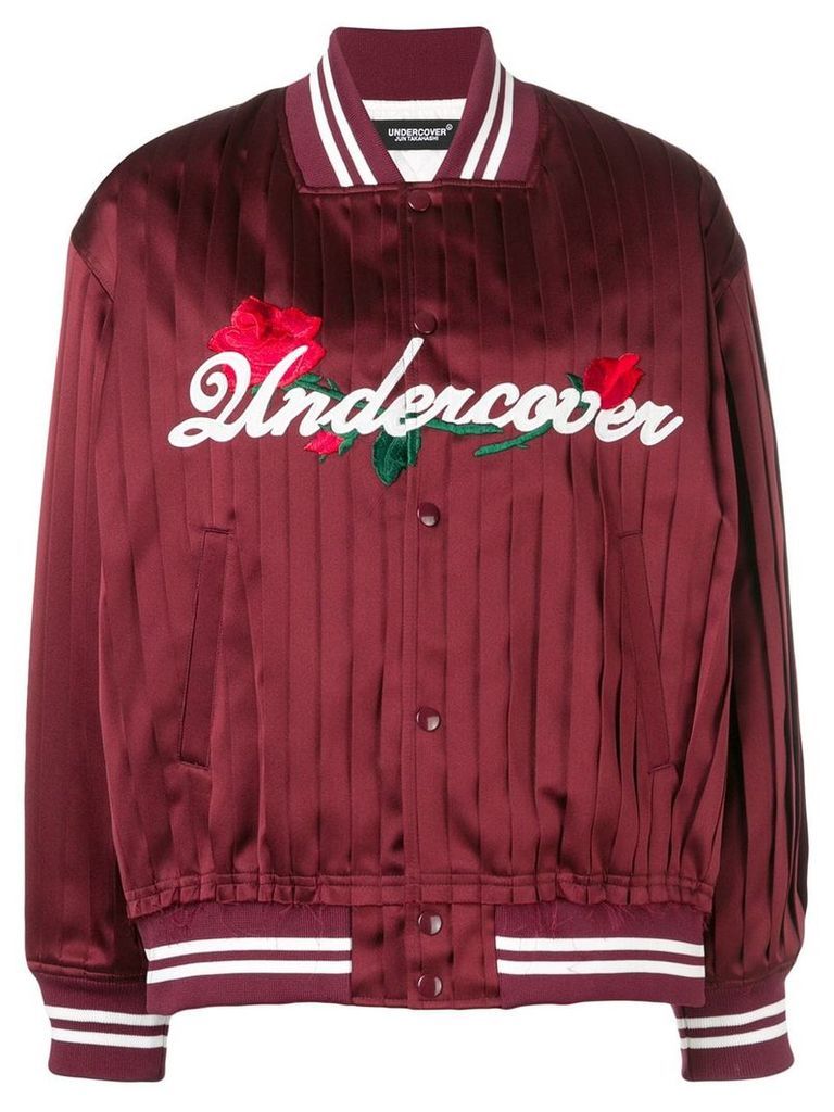 Undercover satin bomber jacket - Red