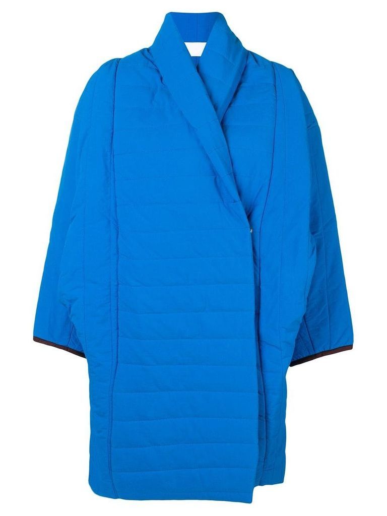 Reality Studio padded cocoon coat - Blue