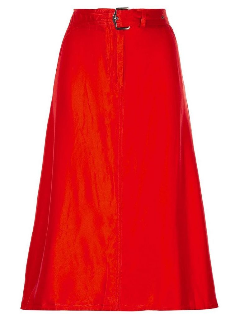 Sies Marjan belted asymmetric skirt - Red