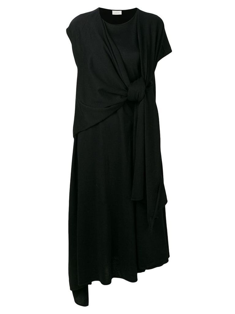Lemaire knot detail T-shirt dress - Black