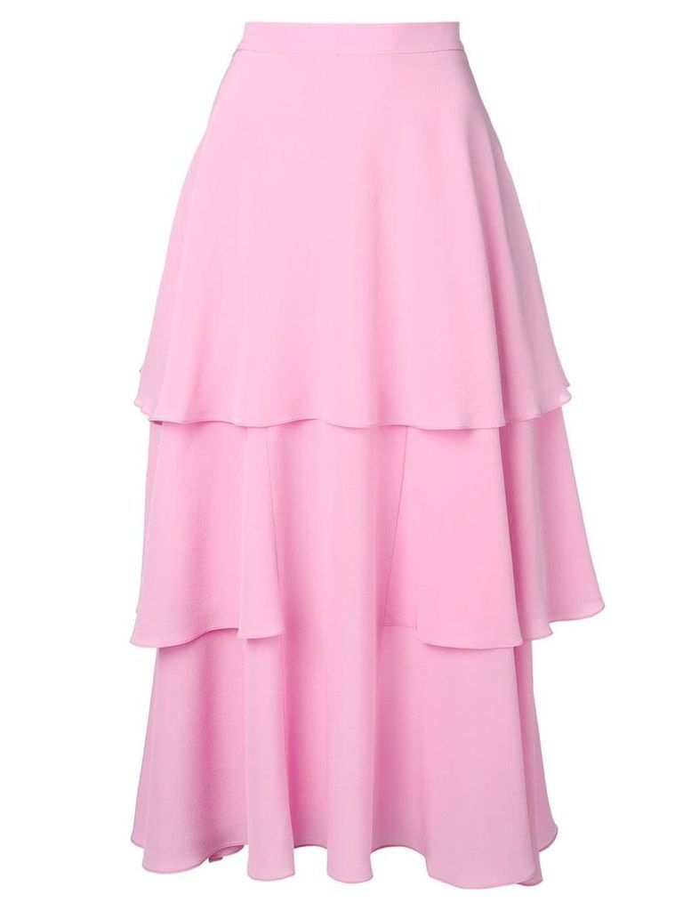 Stella McCartney soft frill tiered skirt - PINK