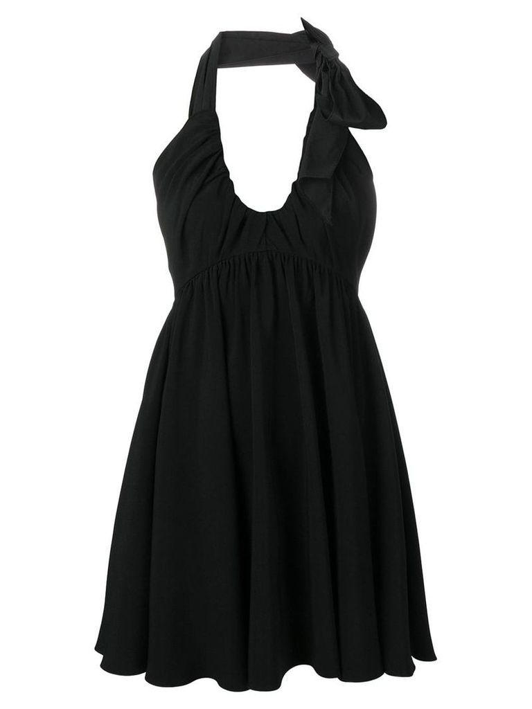 Nº21 ruched-neck mini dress - Black