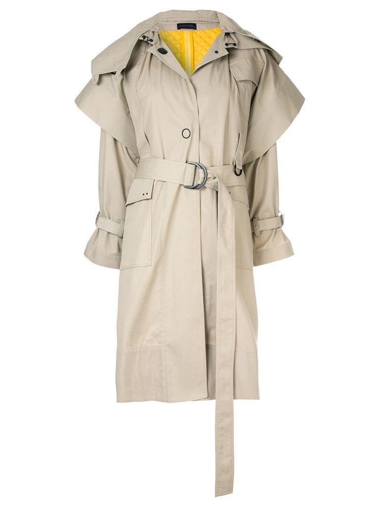 Eudon Choi belted trench coat - Neutrals