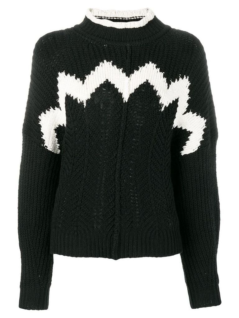 Isabel Marant detailed knit jumper - Black