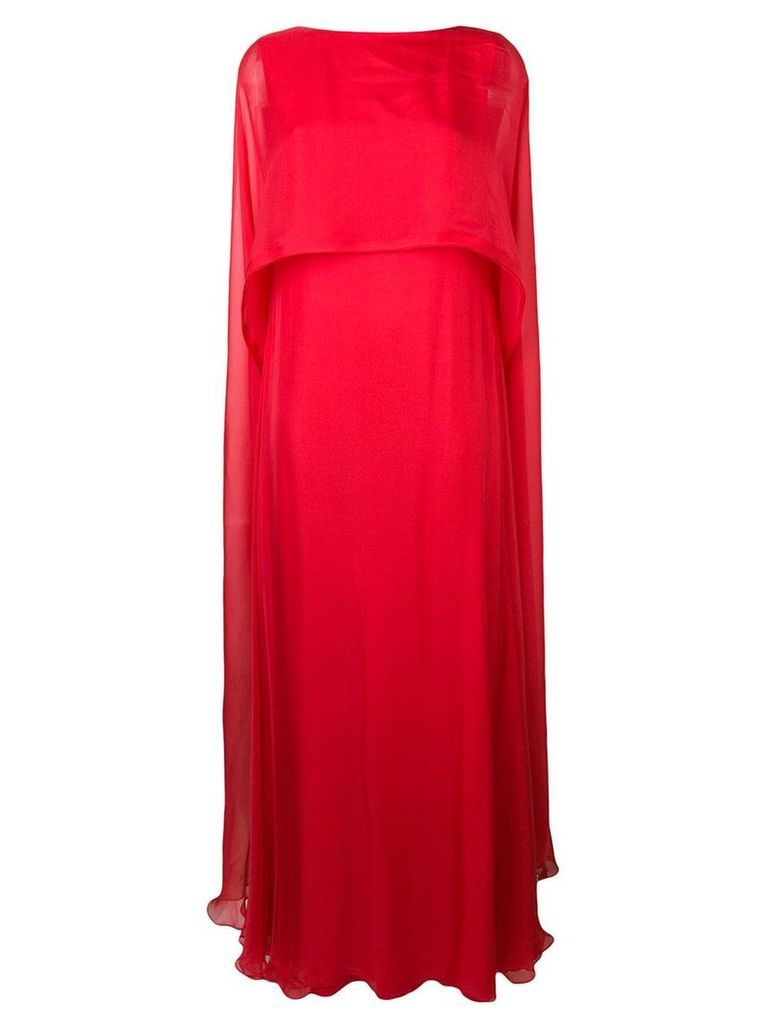 Irina Schrotter cape maxi dress - Red