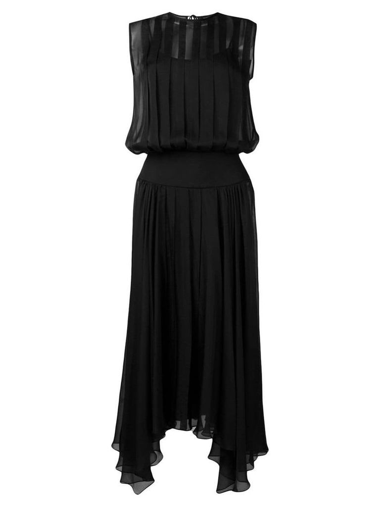 Irina Schrotter sleeveless pleated dress - Black