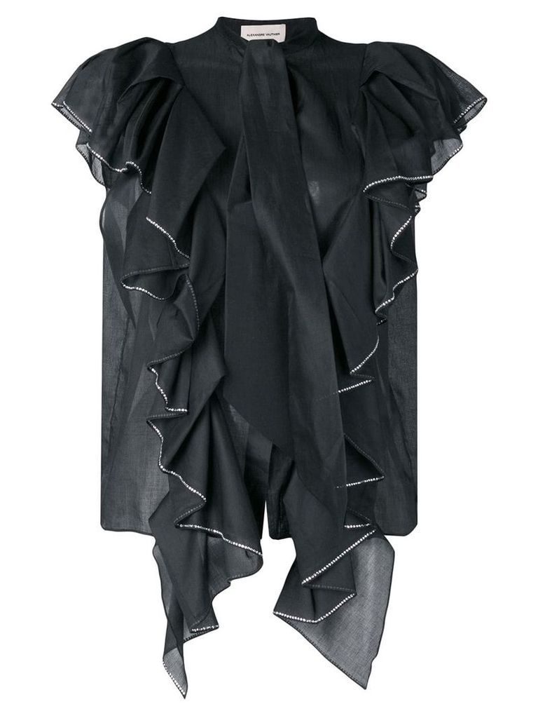 Alexandre Vauthier crystal-embellished shirt - Black