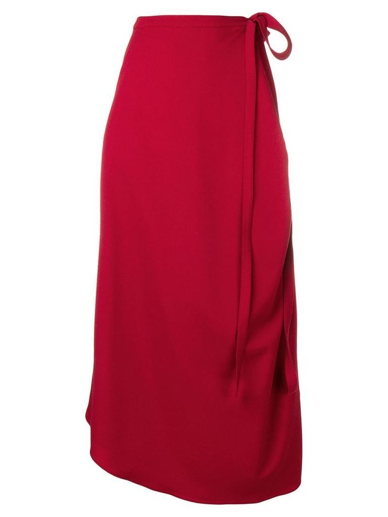 Y/Project high waisted wrap around skirt - Red