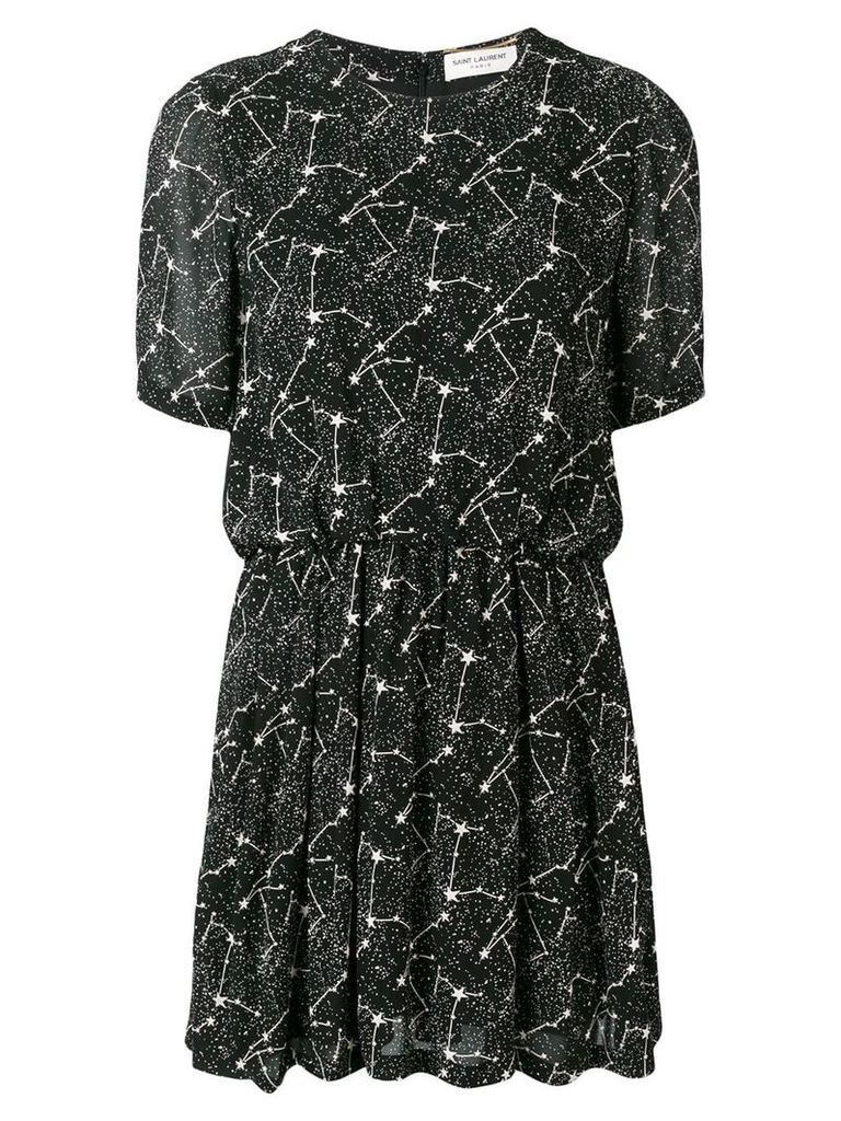 Saint Laurent Constellation print dress - Black