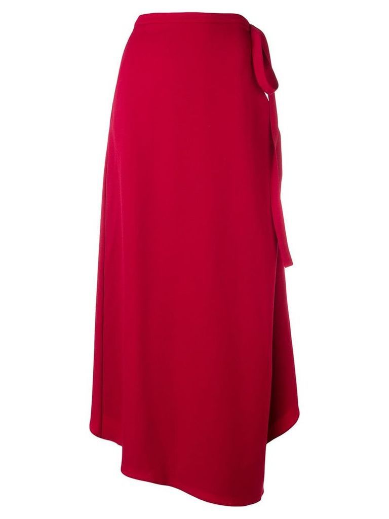 Y/Project asymmetric wrap skirt - Red