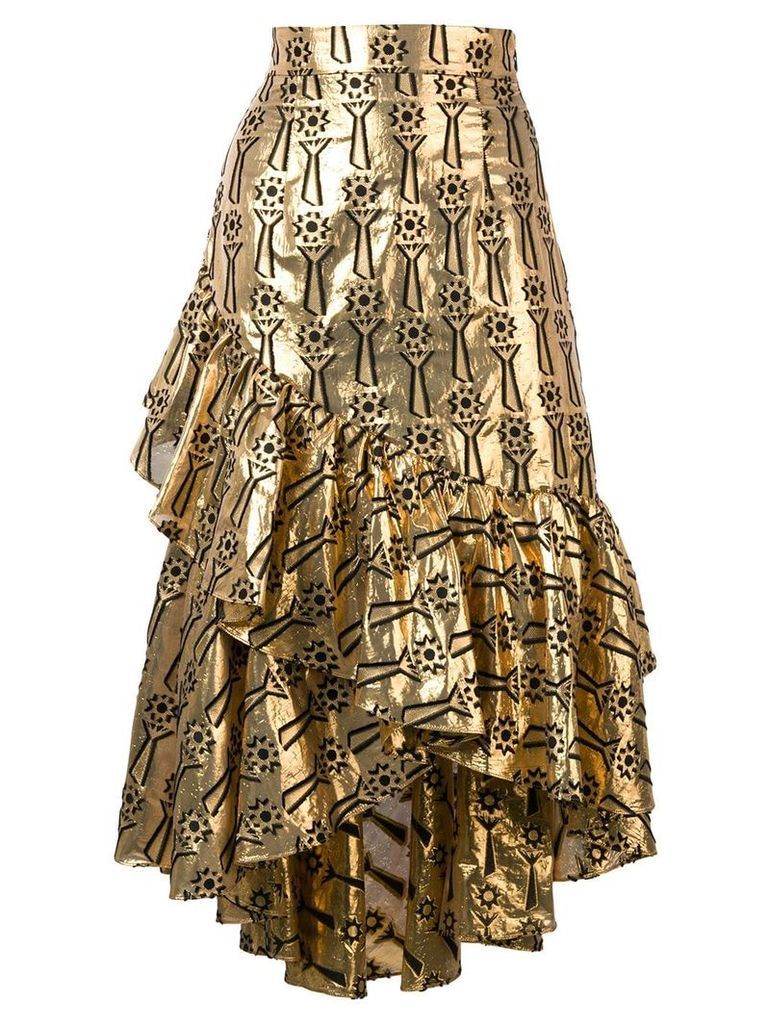 Temperley London Eliska skirt - GOLD