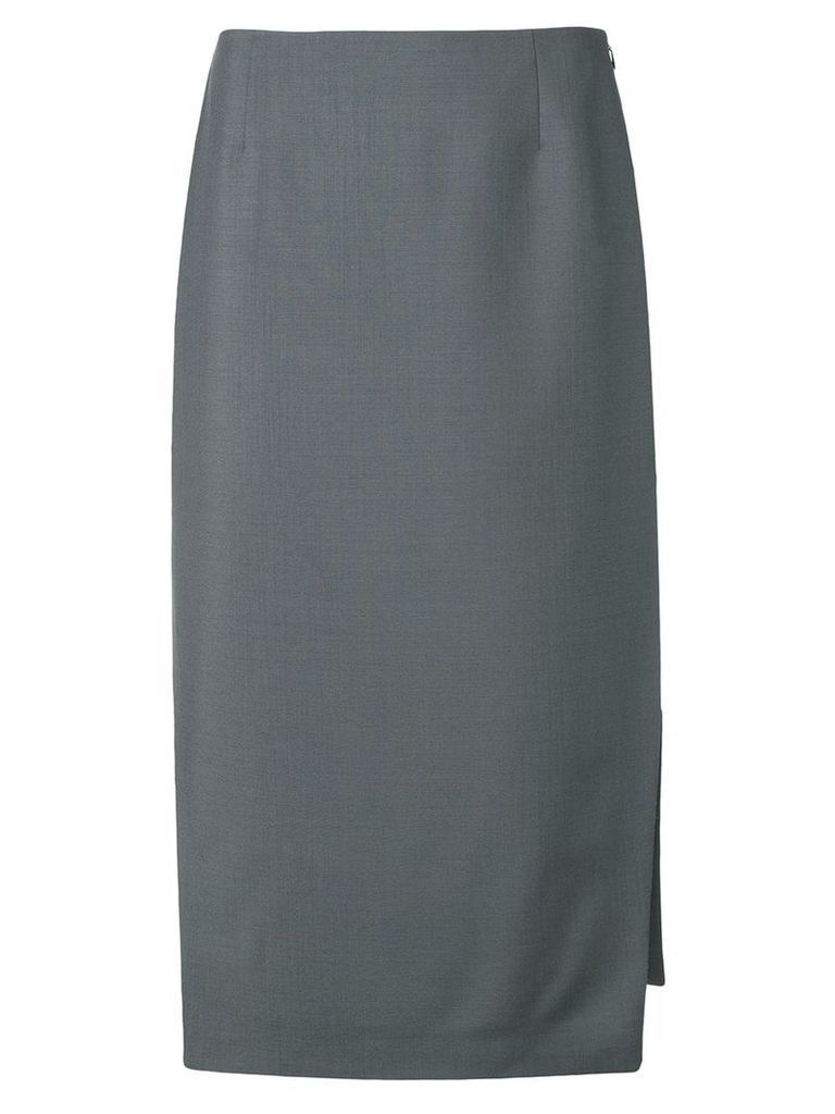 Prada side slit midi skirt - Grey