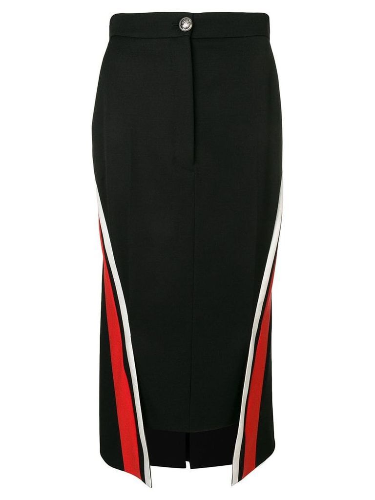 Alexander McQueen side panel pencil skirt - Black