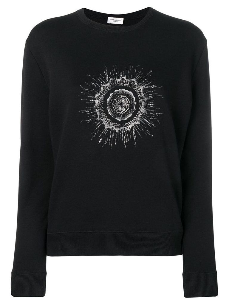 Saint Laurent printed sweatshirt - Black