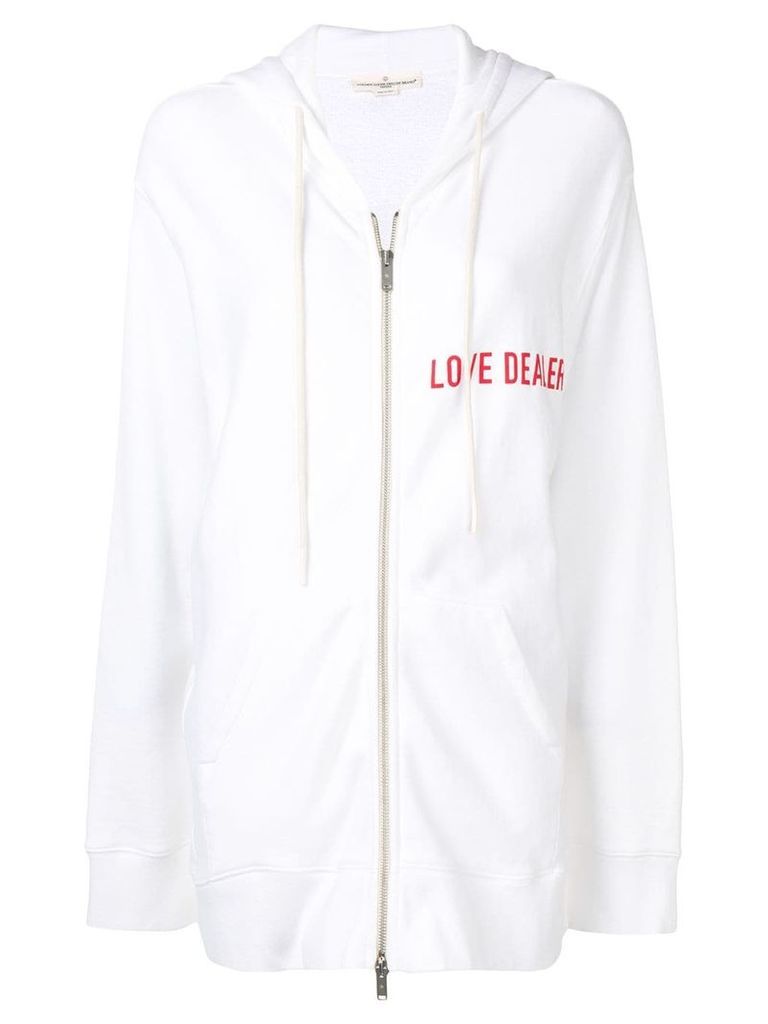 Golden Goose Love Dealer zip-up hoodie - White