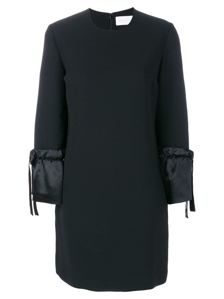 Victoria Victoria Beckham contrast cuff dress - Black