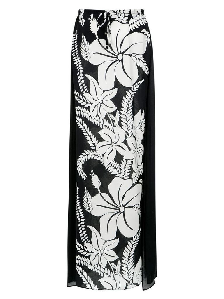 Amir Slama floral print skirt - Preto