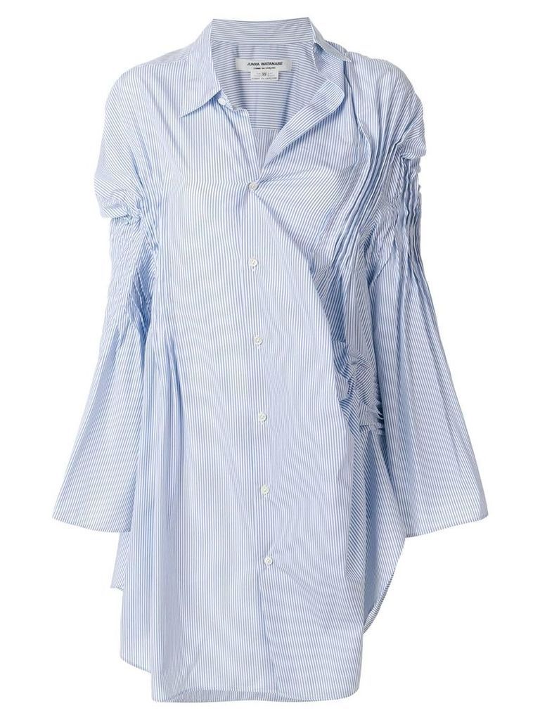 Junya Watanabe asymmetric shirt dress - Blue