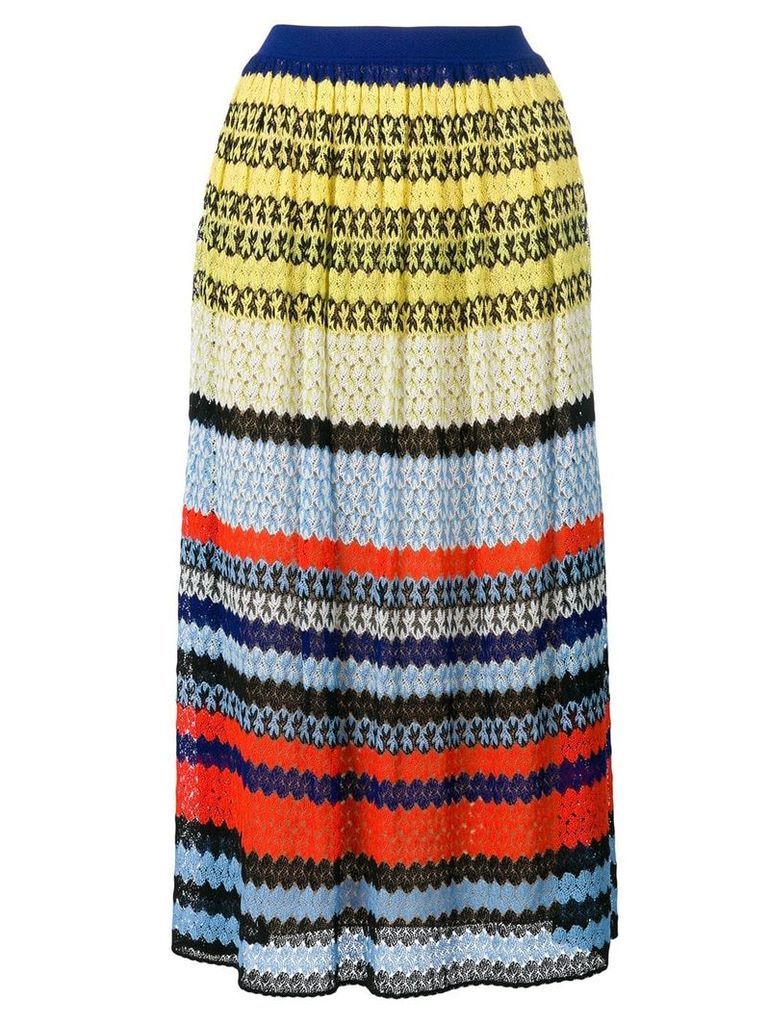 Missoni striped crochet-knit skirt - Multicolour
