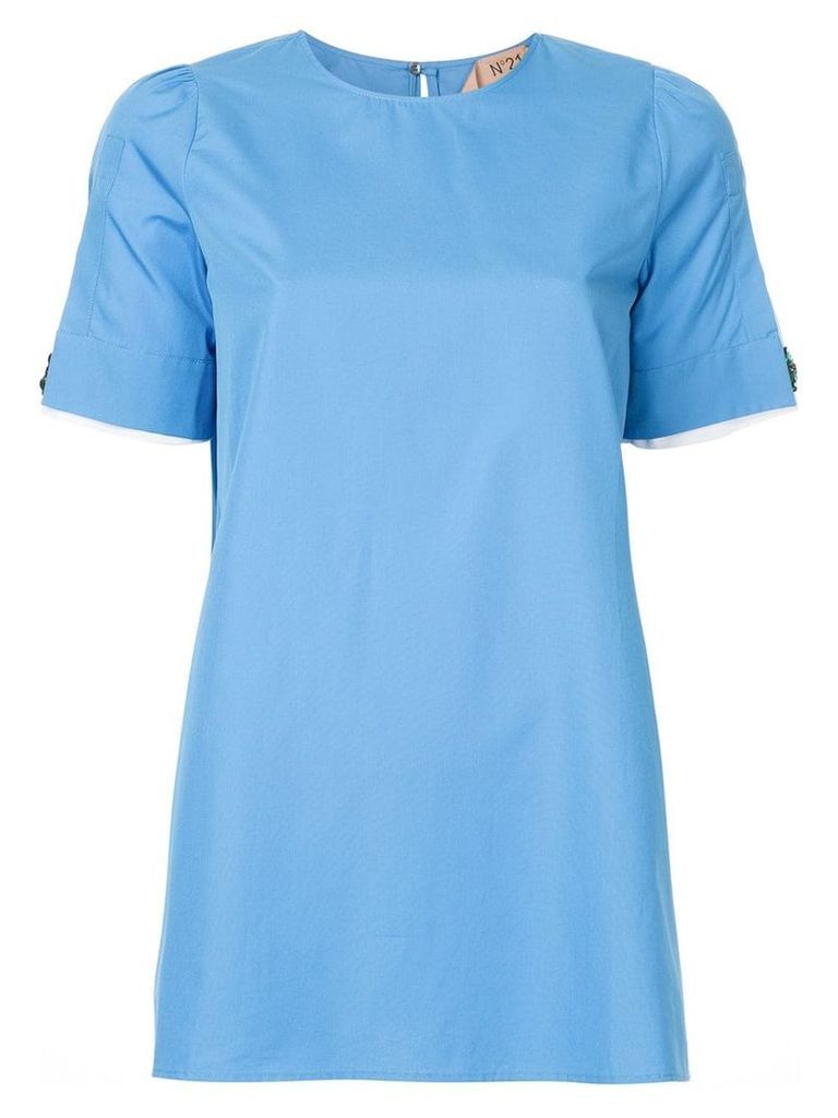 Nº21 split-sleeve blouse - Blue