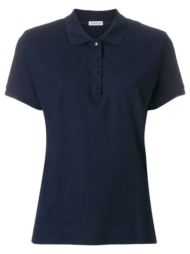 Moncler slim fit polo shirt - Blue