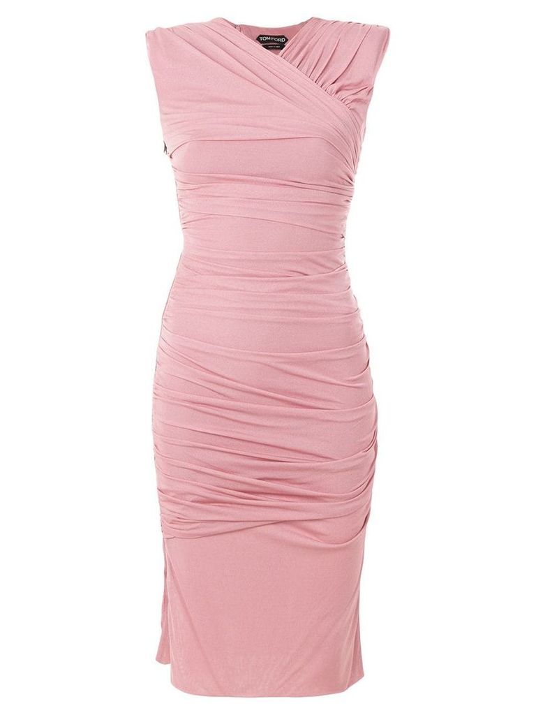 Tom Ford fitted midi dress - PINK