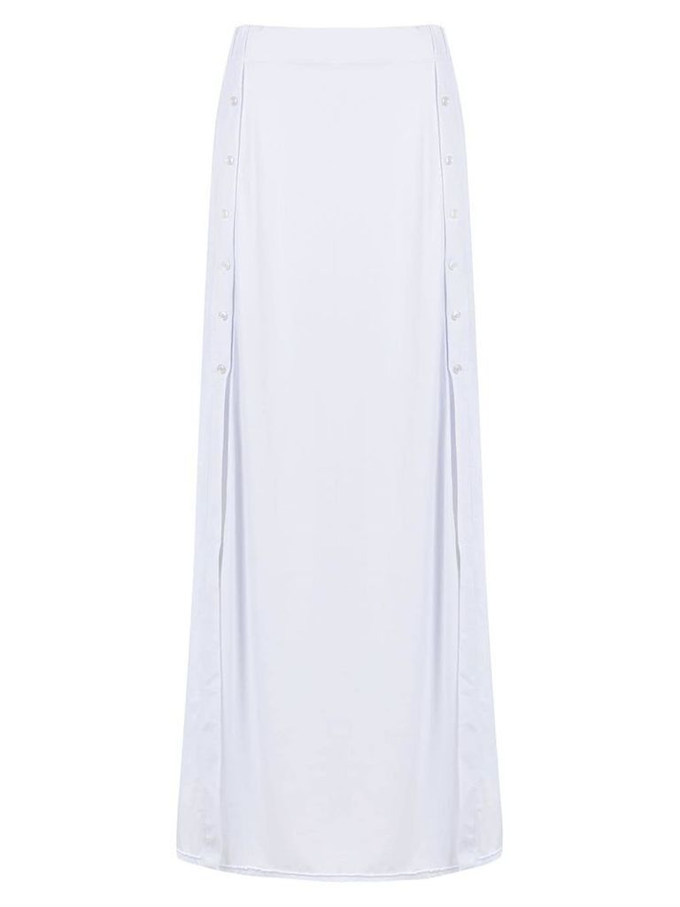 Amir Slama side slits skirt - White