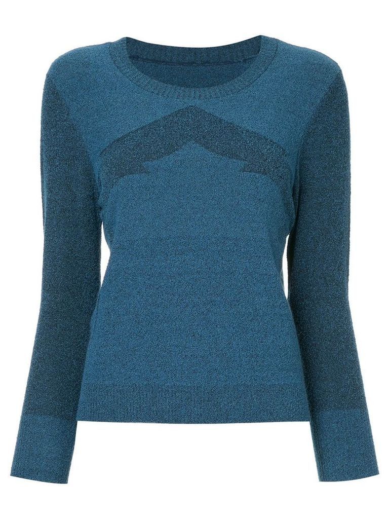 Onefifteen knitted chevron top - Blue