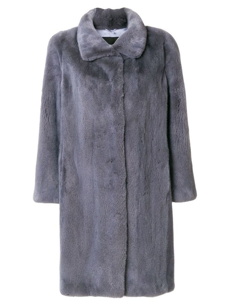 Liska mid-length fur coat - Grey