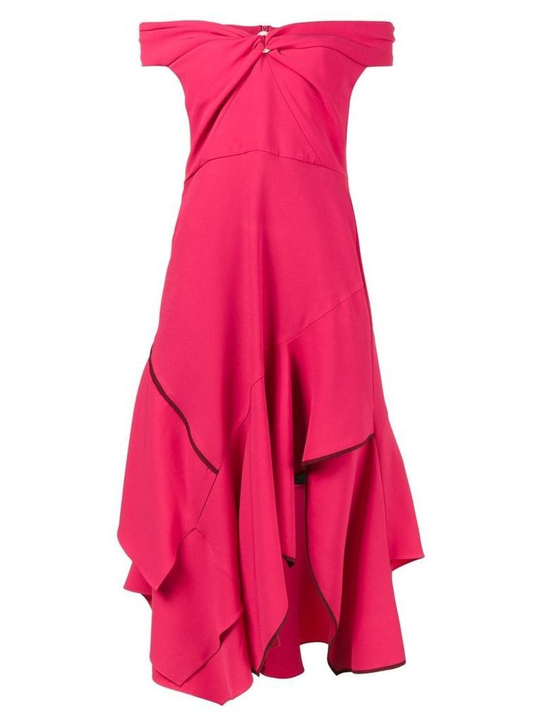 Peter Pilotto Pink Sweetheart Cold Shoulder Dress