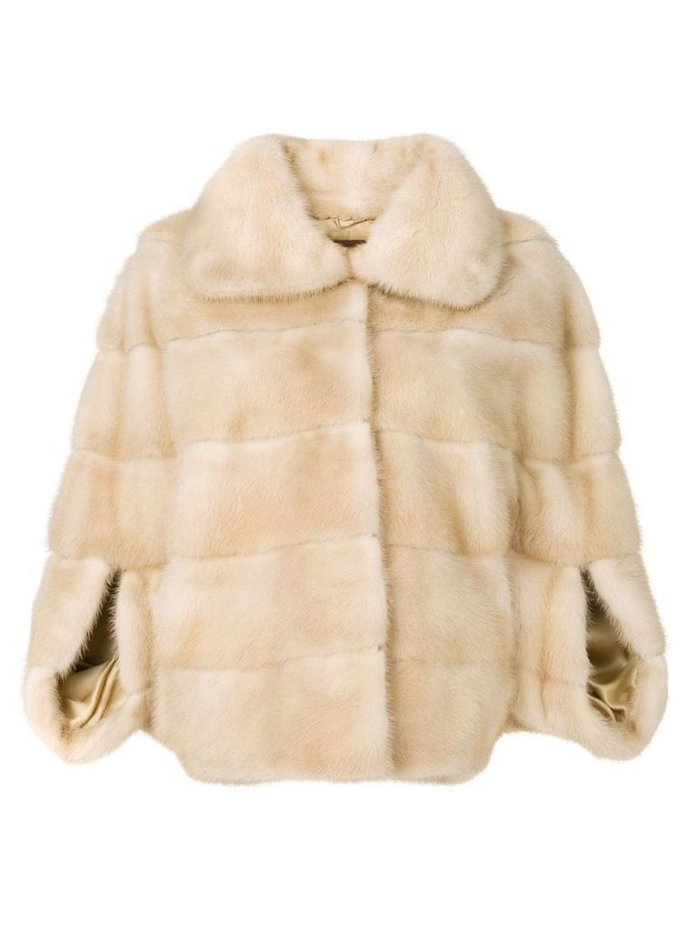 Liska Romea fur jacket - Brown