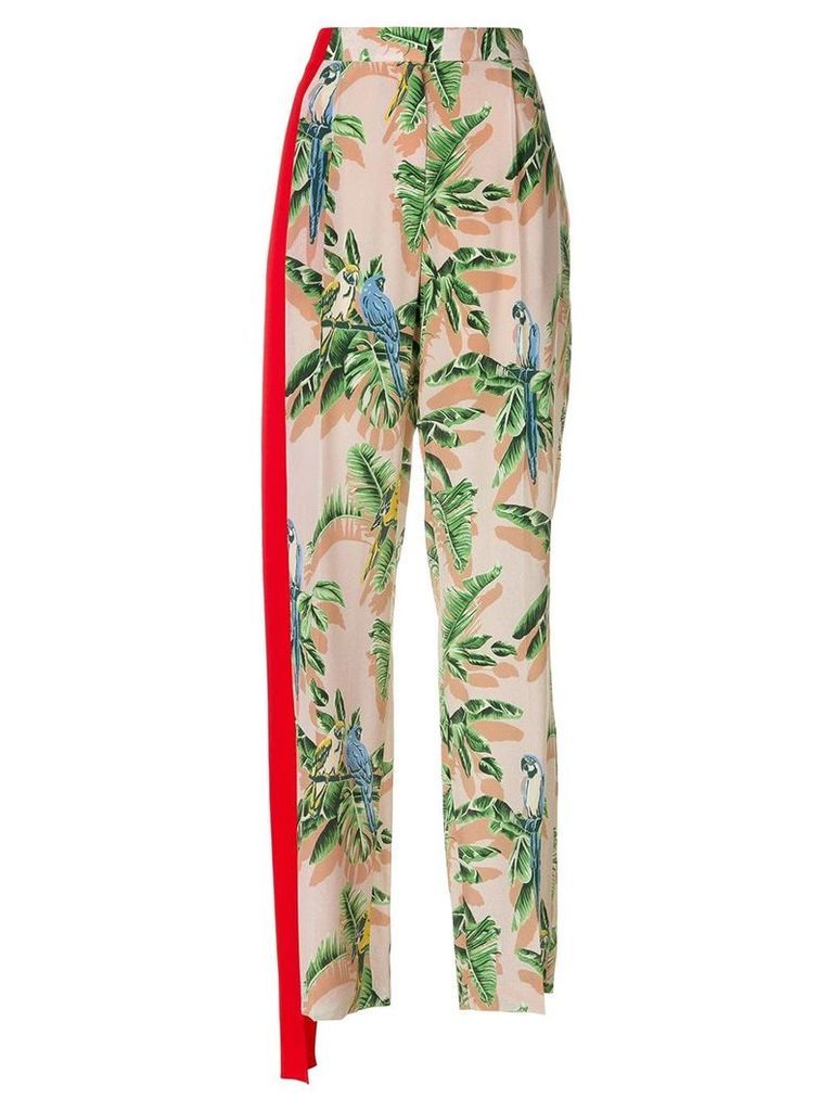 Stella McCartney tropical print trousers - PINK