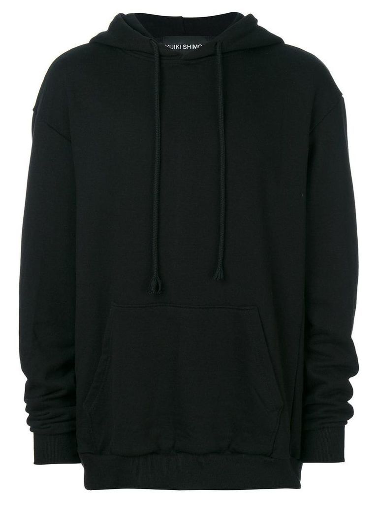 Yuiki Shimoji drawstring hoodie - Black