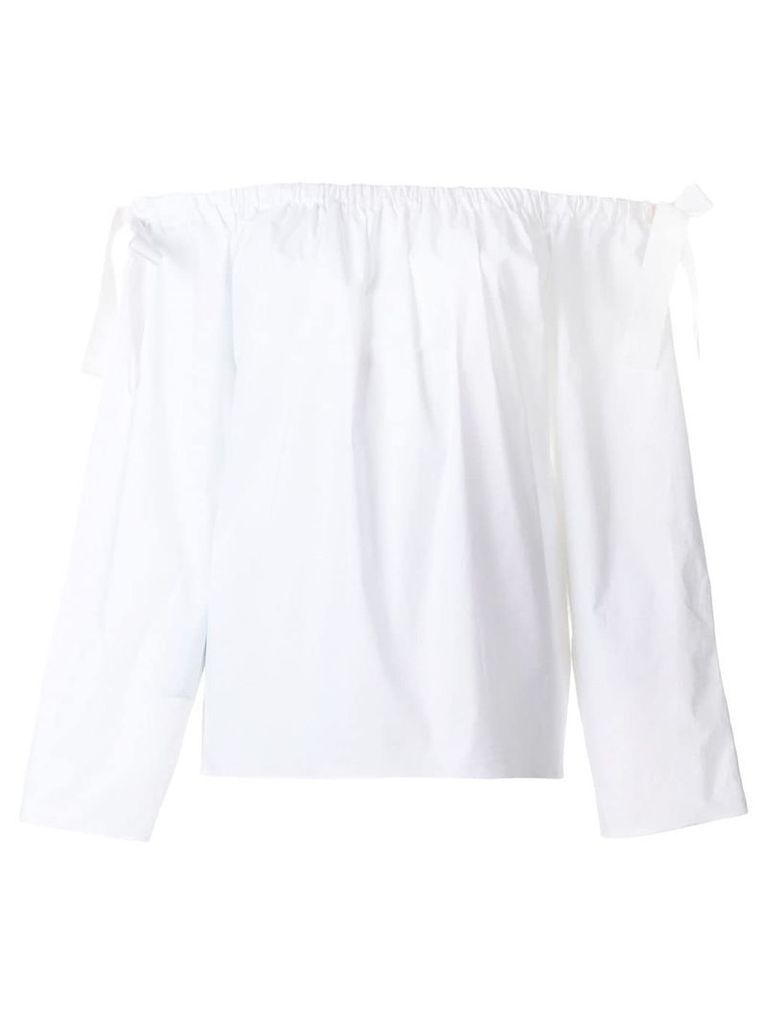 Rochas off the shoulder blouse - White