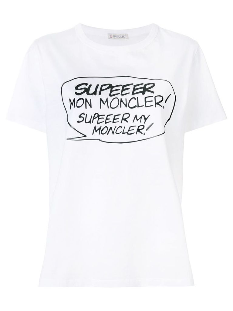 Moncler speech bubble T-shirt - White