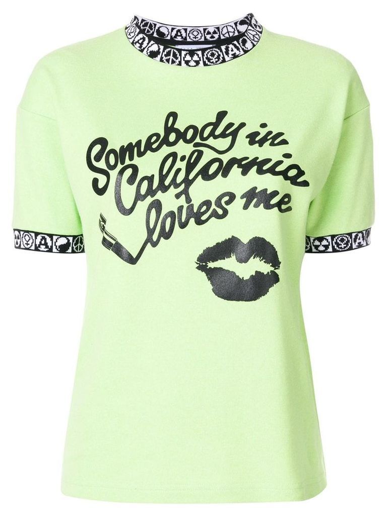1017 ALYX 9SM quote print and embroidered detail T-shirt - Green